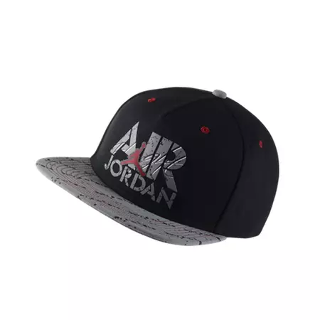 Air Jordan Stencil Snapback (010/negro/grey/white/red)