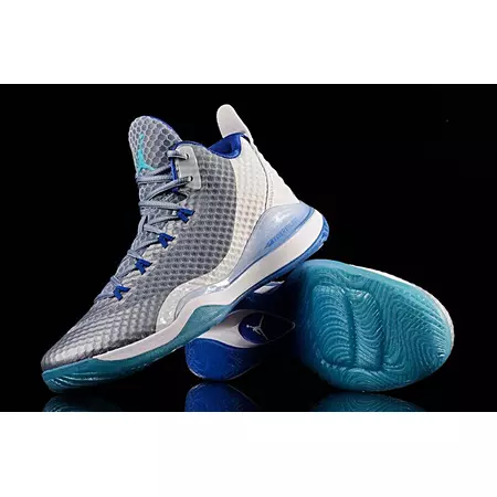 Jordan Super Fly 3 PO "Griffin Gauzy Grey"(115/White/Turquoise-Blue)