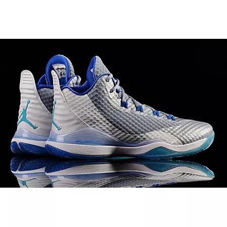 Jordan Super Fly 3 PO "Griffin Gauzy Grey"(115/White/Turquoise-Blue)