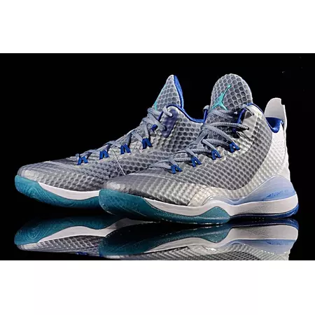Jordan Super Fly 3 PO "Griffin Gauzy Grey"(115/White/Turquoise-Blue)