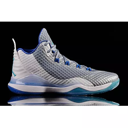 Jordan Super Fly 3 PO "Griffin Gauzy Grey"(115/White/Turquoise-Blue)