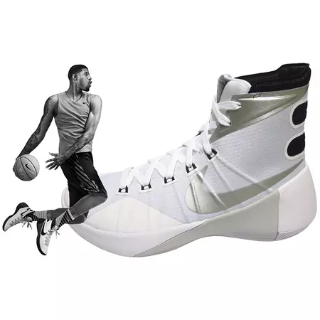 Wmns Nike Hyperdunk 2015 TB "Woman" (100/white/metalic silver/black)