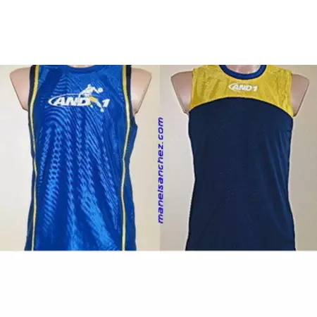 And 1 Camiseta Reversible Codaf Niño (royal/amarillo)