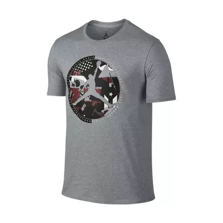 Jordan Camiseta AJ 9 Globe (064/dk grey heather/white)