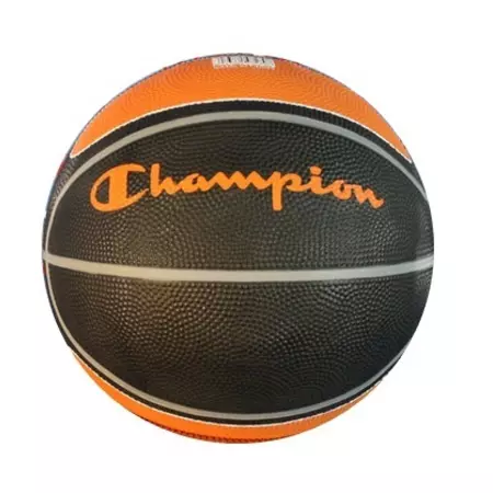 Balón Champion Caucho (T7/negro/naranja)