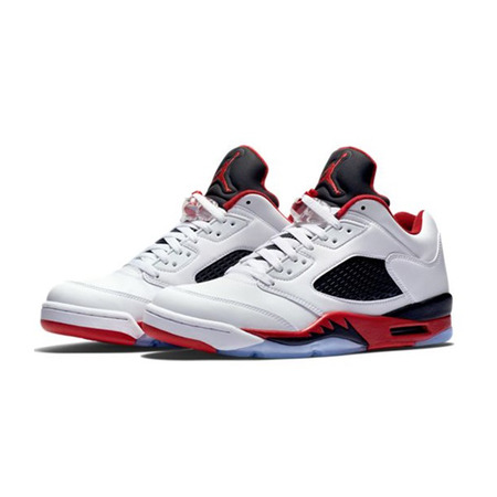 Air Jordan Retro 5 Low "Fire Red" (101/white/fire red/black)