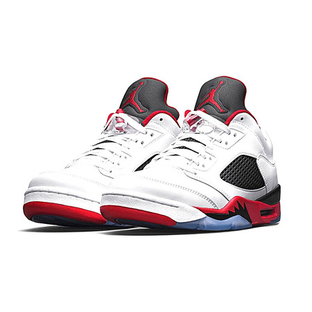 Air Jordan Retro 5 Low "Fire Red" (101/white/fire red/black)