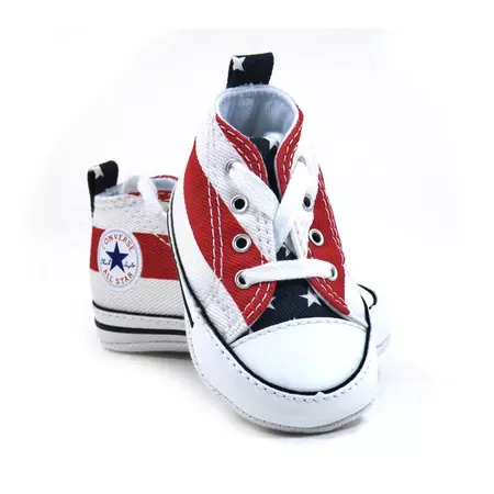 Converse Lonas Chuck Taylor First Star Bebé (602/blanco/rojo)