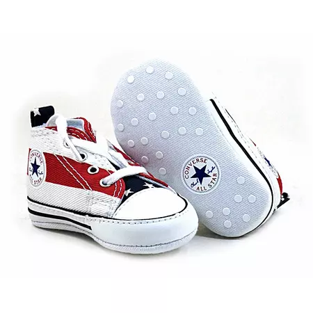 Converse Lonas Chuck Taylor First Star Bebé (602/blanco/rojo)