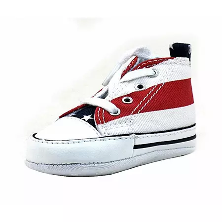 Converse Lonas Chuck Taylor First Star Bebé (602/blanco/rojo)