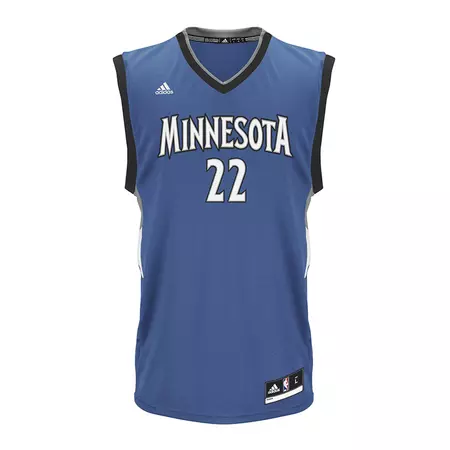 Camiseta Adidas NBA Swingman Andrew Wiggins #22# Minnesota (azul/blanco)