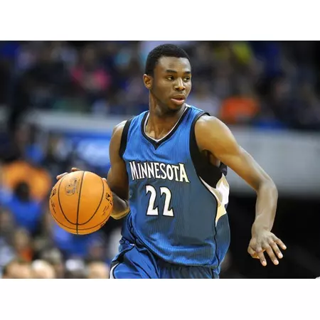 Camiseta Adidas NBA Swingman Andrew Wiggins #22# Minnesota (azul/blanco)