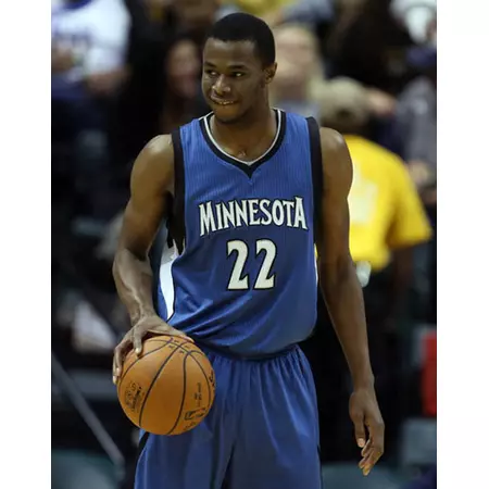 Camiseta Adidas NBA Swingman Andrew Wiggins #22# Minnesota (azul/blanco)