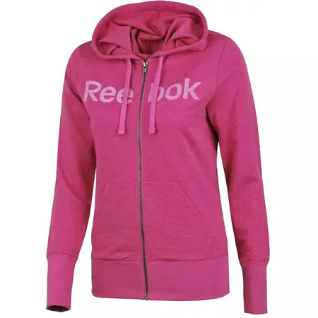 Reebok Sudadera Mujer Elements Logo FZ (violeta)