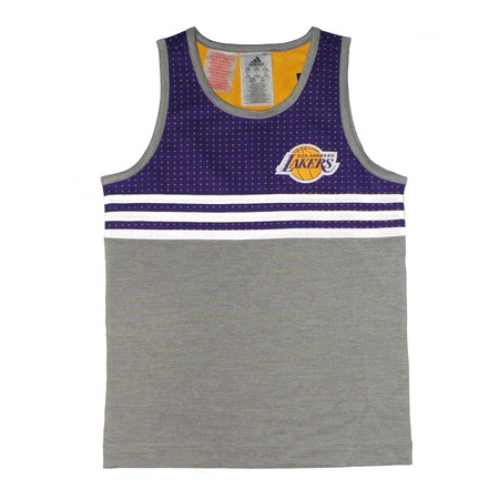 Adidas NBA Camiseta Niño L.A Lakers Winter Hoops (purpura/gris)