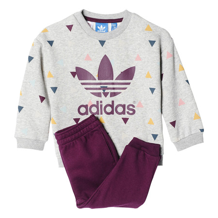Adidas Originlas Chándal Winter Adventure Fleece Infants (gris/rojo uva)