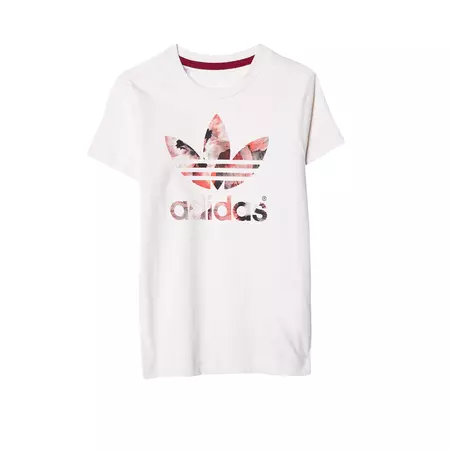 Adidas Originals Junior Camiseta Logo Trefoil Flower  (blanco crema)