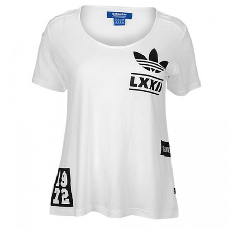 Adidas Originals Mujer Camiseta Berlin Logo Badge (blanco/negro)