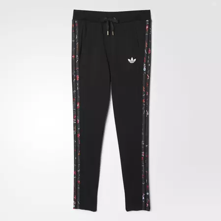 Adidas Originals Mujer Pantalón Moscow Slim Flower (negro)