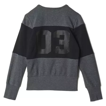 Adidas Sudadera Junior Wardrobe Style Logo (gris/negro)