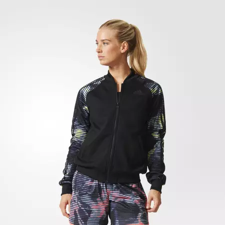 Adidas Chaqueta Mujer Tracktop Training Climalite (negra)