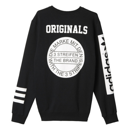 Adidas Originals Sudadera Street Logo Crew (negro)