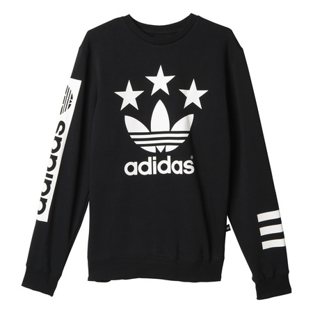 Adidas Originals Sudadera Street Logo Crew (negro)
