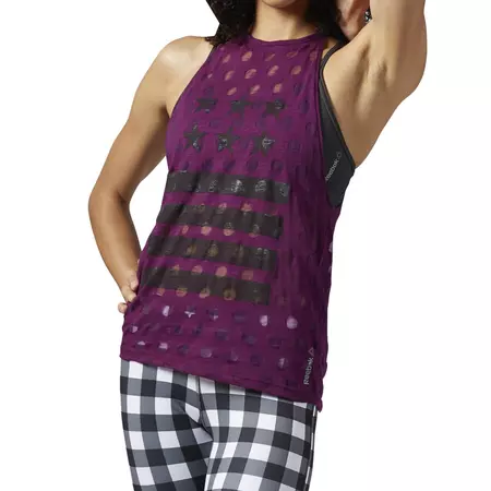 Reebok Camiseta S/M Yoga Star (orquidea)