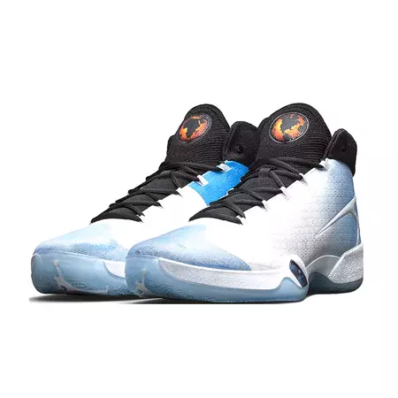 Air Jordan XXX "UNC Westbrook" (107/white/black/blue)