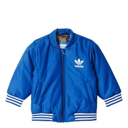 Adidas Originals Bebé Chaqueta Basketball (azul/blanco)