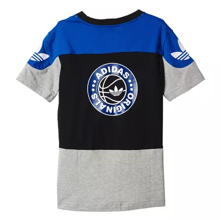 Adidas Originals Camiseta Junior Basketball (azul/negro/gris/blanco)