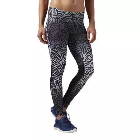 Reebok Mallas Mujer Running Essentials Ombre (negro/gris)
