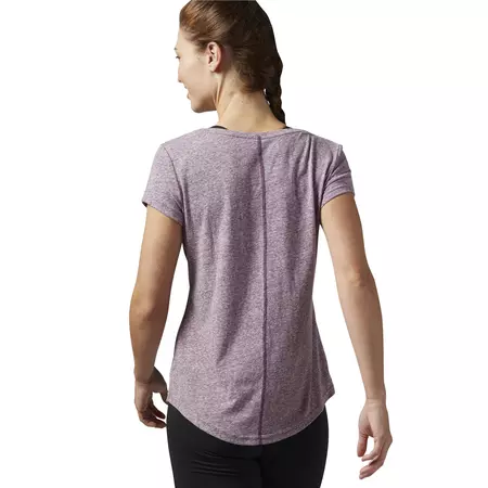 Reebok Mujer Camiseta Elements Big Logo (orquidea)