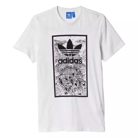Adidas Originals Camiseta Hand Drawn Basketball (blanco)