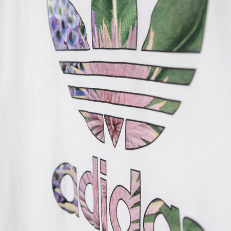 Adidas Originals Mujer Camiseta Train Cuff Trefoil Floral (blanco)