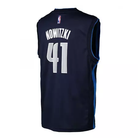 Adidas Camiseta Réplica Dirt Nowitzki Dallas Mavericks (navy/gris)