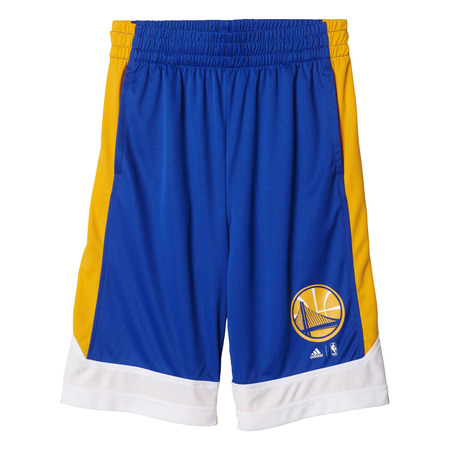 Adidas NBA Short Junior Winter Hoops Golden State Warriors (azul/amarillo)