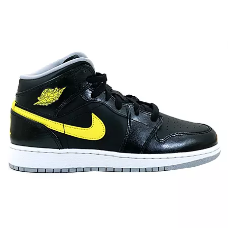 Air Jordan 1 Mid BG Niño "Blackyellow" (070/negro/amarillo)