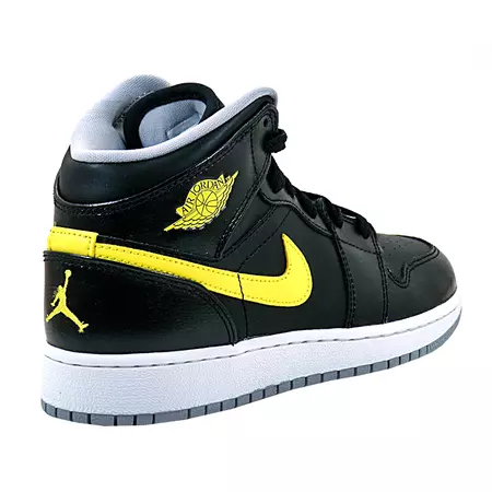 Air Jordan 1 Mid BG Niño "Blackyellow" (070/negro/amarillo)