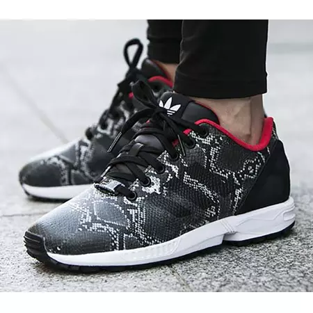 Adidas Originals ZX Flux W "Snake" (negro/blanco/rojo)