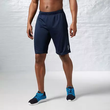 Reebok Short Hombre Workout Ready Poly Train (marino)