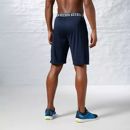 Reebok Short Hombre Workout Ready Poly Train (marino)