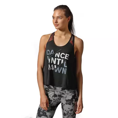 Reebok Camiseta Graphic Dance Until Dawn (negro)