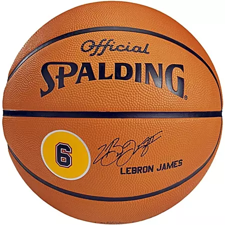 Balón Spalding Lebrón James (Talla 7/naranja)