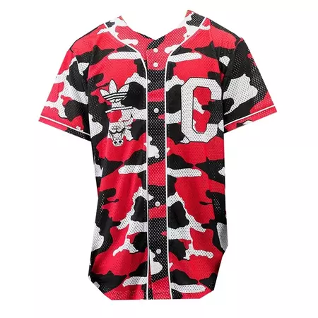 Adidas Beisbolera Chicago Bulls (rojo/negro/blanco)
