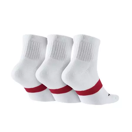 Calcetines Jordan DriFit Low Quarter (100/blanco/rojo/gris)