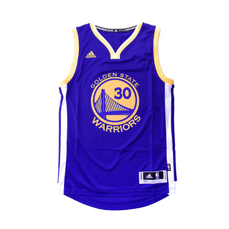 Camiseta Adidas NBA Swingman Stephen Stephen Curry #30#  Warriors (azul/amarillo)