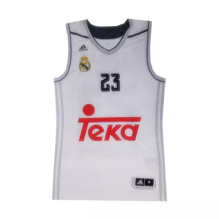 Camiseta Llull #23# Real Madrid Basket 2015-2016 (blanco/gris)
