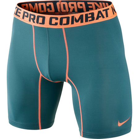 Nike Short 2.0 Compression 6'' (362/verde esmeralda/naranja)