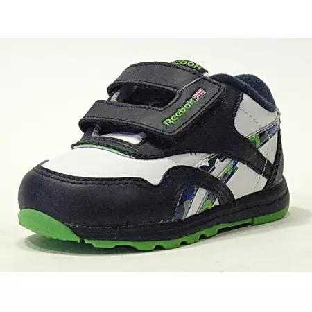 Reebok  Versa CL Flashin Brites (blanco/marino/verde)